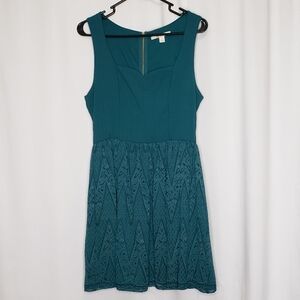 NWOT Francesca's Collections Teal Lace Dress Small
